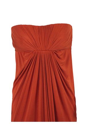 Abito lungo color rosso mattone ALBERTA FERRETTI | A046901230074